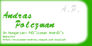 andras polczman business card